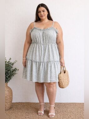 Floral Dress Size 4X Plus Size Floral